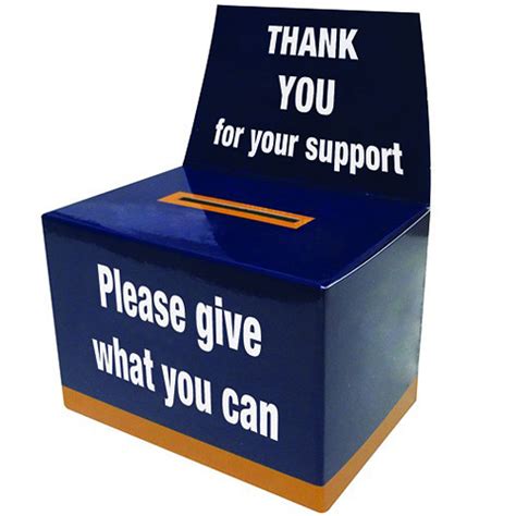 flat pack charity collection boxes